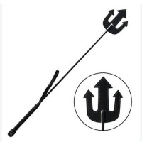ROUGE Leather Tasselled Riding Crop