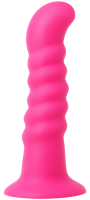 Silikonové dildo s přísavkou Hot Pink (18 cm)
