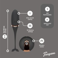 Teazers – Vibrating Egg With Remote – Black