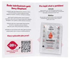 Vzorky lubrikačních gelů Sexy Elephant (6 ks)