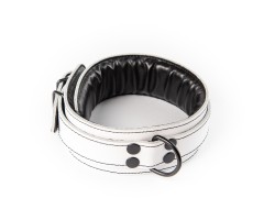 Kožený obojek z bílé kůže Sexy Elephant – Aria Collar