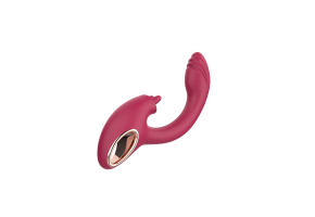 Vibrátor s pohyblivými jazýčky a stimulací bodu G Twin Touch (21 cm)