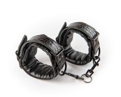 Kožená pouta na kotníky Sexy Elephant – Noir Croc Ankle