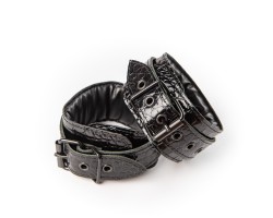 Kožená pouta na kotníky Sexy Elephant – Noir Croc Ankle