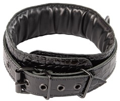 Kožený obojek Sexy Elephant – Noir Croc Collar
