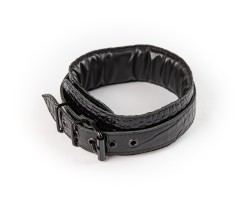 Kožený obojek Sexy Elephant – Noir Croc Collar