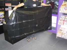 Prostěradlo PVC 200 x 230cm černé