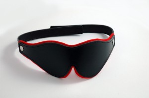 Kožená maska na oči BlackRed