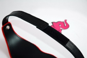 Kožená maska na oči BlackRed