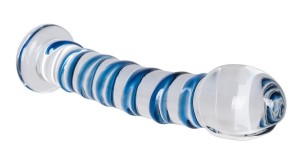 Skleněné dildo Arts Clair Bleu (17 cm)