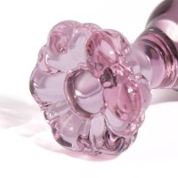 Anální kolík Flower Glass Plug