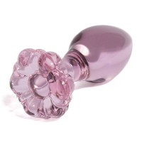 Anální kolík Flower Glass Plug