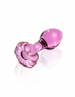 Anální kolík Flower Glass Plug