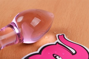 Anální kolík Flower Glass Plug