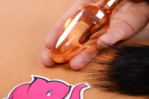 Anální kolík Cat Tail – s rukou
