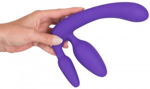 Partnerské dildo Strapless Triple Game