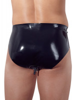 LateX pánské slipy s análním kolíkem, zezadu