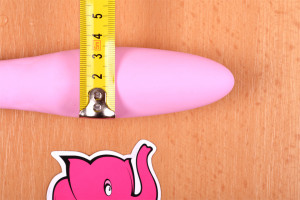 Silikonový vibrátor Pink Lover, průměr nejširší části