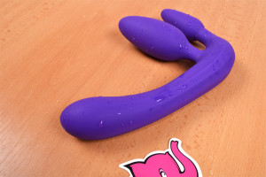 Partnerské dildo Strapless Triple Game (20 cm)