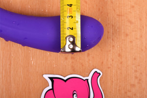 Partnerské dildo Strapless Triple Game (20 cm), rozměry