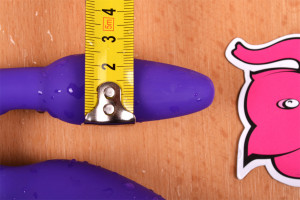 Partnerské dildo Strapless Triple Game (20 cm), rozměry