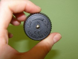 Vibrátor gelový černý,  velikost 20 cm