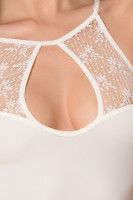 Bíle body Shining Pearl, detail krajky