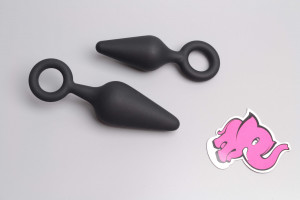 Anální kolík s očkem Soft Feel, obě velikosti