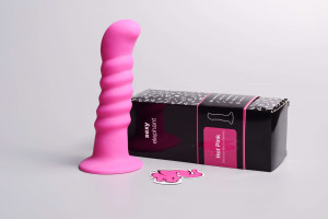 Silikonové dildo s přísavkou Hot Pink (18 cm)