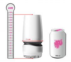 Tenga Aero Silver Ring masturbátor, plechovka