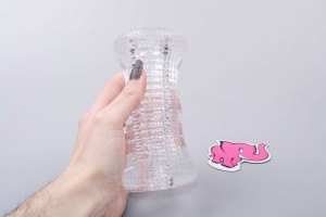 Masturbátor Clear Jack, v ruce
