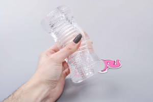 Masturbátor Clear Jack, v ruce