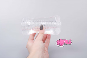 Masturbátor Clear Jack, v ruce