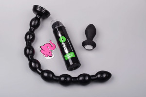 XXL anální kuličky s přísavkou Xtreme Black (50,2 cm)