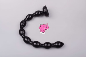 XXL anální kuličky s přísavkou Xtreme Black (50,2 cm)