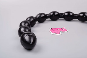 XXL anální kuličky s přísavkou Xtreme Black (50,2 cm)