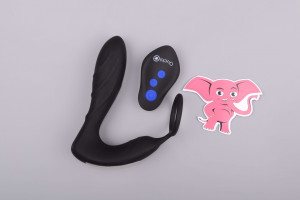 Anální kolík pro elektrosex Load of Pleasure s erekčním kroužkem a dálkovým ovládáním