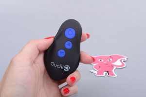 Anální kolík pro elektrosex Load of Pleasure s erekčním kroužkem a dálkovým ovládáním, ovladač