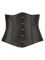 Plus size černý korzet Satin Touch