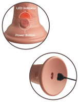 Realistický vibrátor s přísavkou z dvojitého silikonu Pipedream King Cock Nice Guy (18 cm)
