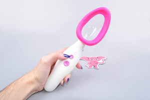 Automatická vibrační vakuová pumpa na vaginu Pink & White