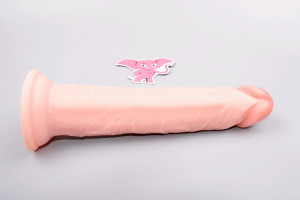 Realistický vibrátor s přísavkou z dvojitého silikonu Pipedream King Cock Gigant s dálkovým ovladačem