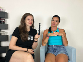 Anální sprcha Black Beads, Lucka a Domča