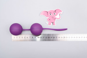 XXL Venušiny kuličky Purple Giants, rozměry