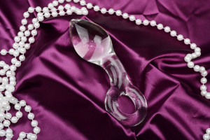 Skleněný anální kolík Glass Ring