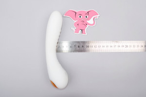 Svítící silikonový vibrátor Lumisphere (18 cm), rozměry