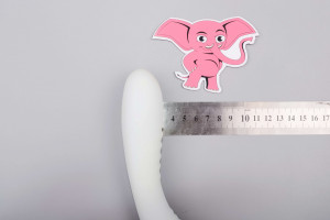 Svítící silikonový vibrátor Lumisphere (18 cm), rozměry