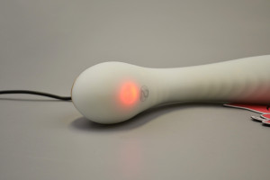 Svítící silikonový vibrátor Lumisphere (18 cm), nabíjení