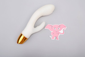 Svítící silikonový vibrátor s výběžkem na klitoris Lumisphere Bunny (19,5 cm)