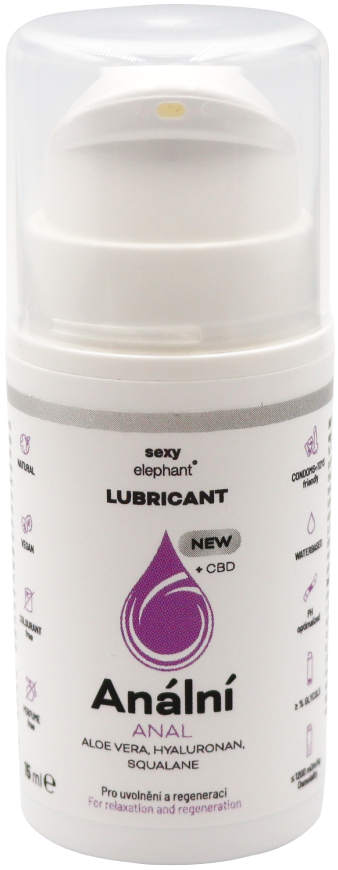 Cestovní balení Anální lubrikační gel Sexy Elephant (15 ml)